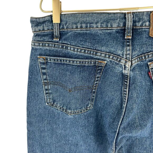 Levis 554 Jeans Mens 36 x 34 Blue Relaxed Straight Vintage 90's USA Cotton Denim - Picture 9 of 15